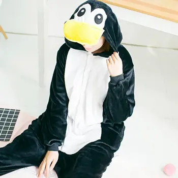 Yetişkin hayvanlı pijama Onesie Pazen Kadın Pijama Kigurumi Pijama Anime Takım Elbise Dikiş Domuz Köpek Cosplay Karikatür Kapşonlu Pijama 5