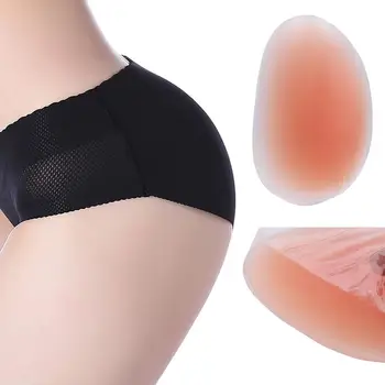 1 Çift Silikon Popo Pedleri Kalça Arttırıcılar Ekler Rahat Çıkarılabilir Dolgu Yastıklı Kadınlar İçin Seksi Bikini Push Up Külot
