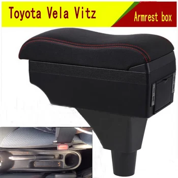 Araba Toyota Vela Vitz Kol Dayama Kutusu Araba Merkezi Konsol Depolama Alanı Kasa Dirsek Dayanağı Bardak Tutucu ile USB Arayüzü