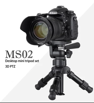 Sıcak Mini Tripod kamera tripodu telefon standı Tutucu ile Taşınabilir 360° Masa Üstü kamera tripodu Vlog Dolgu ışığı Fotoğrafçılığı 0