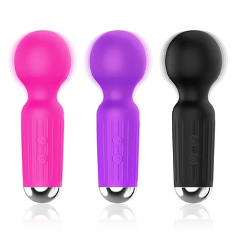 Güçlü Mini Klitoris Vibratörler USB yeniden şarj edilebilir Sihirli Değnek AV vibratör masaj aleti Cinsel Sağlık Erotik Seks Oyuncakları Kadınlar için Yetişkin