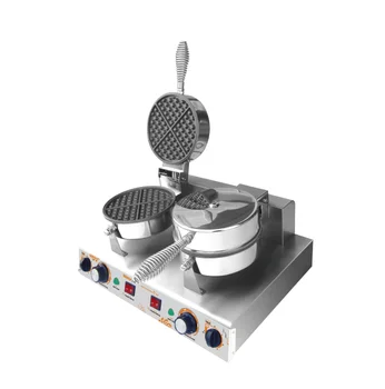 Elektrikli aperatif makinesi üreticisi / iki kafa Waffle baker HF-02