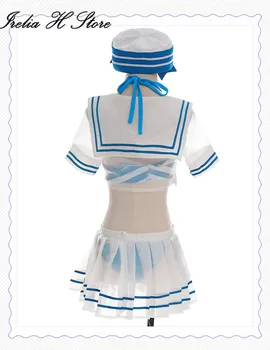 Irelia H Mağaza Rem Re:farklı bir dünyada yaşam sıfır Denizci elbisesi Rem denizci mayo cosplay kostüm yaz mayo 2