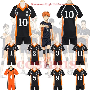 Sıcak! Haikyuu Cosplay Kostümleri Karasuno Lisesi Voleybol Kulübü Hinata Shyouyou Kageyama Tobio Spor Formaları Üniforma