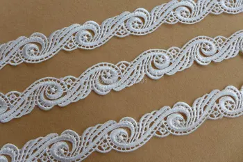 ŞIK fildişi beyaz venedik spiral çiçek dantel trim düğün, kafa bandı, tuhafiye, değiştirilmiş couture