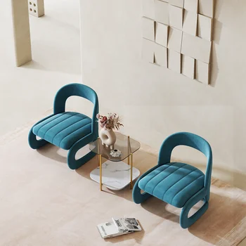 Nordic ışık lüks Boş sandalye tek sandalye Modern basit oturma odası balkon Özel şekilli kanepe sandalye kanepe 3