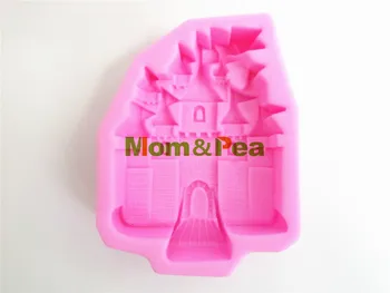 Mom & Bezelye 0445 Ücretsiz Kargo Kale Silikon Sabun Kalıp Kek Dekorasyon Fondan Kek 3D Kalıp Gıda Sınıfı DIY Silikon Kalıp