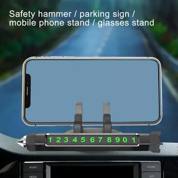 Araba GPS Cep telefon tutucu Evrensel Park Numarası Plaka Cam Cep Telefonu Braketi Merkezi Konsol Araba telefon braketi