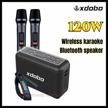 XDOBO X8 PRO Hoparlörler 120W Çıkış Gücü taşınabilir Bluetooth Boombox kablosuz mikrofon ile Ev Sineması Ses Sistemi için Oturma Odası