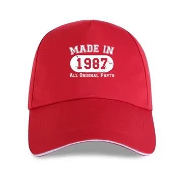 yeni kap şapka S Ekip Boyun Yapımı 1987 Tüm Orijinal Parçalar (Sıkıntılı Tasarım) 30Th Doğum Günü beyzbol şapkası Sıkıştırma