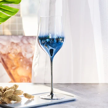 INS Sıcak Satış Kristal Cam Kadehler Renkli şarap bardağı Suyu İçecek Şampanya Parti Barware Yemek Su Bardağı Ev Dekorasyon 3