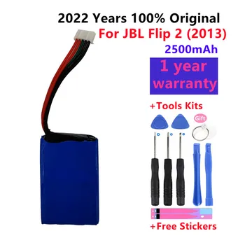 2500mAh Pil AEC653055-2P JBL Flip 2 (2013), Flip II (2013), lütfen kontrol konnektörü 5 teller Piller Bateria