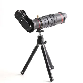 4K HD 22x Telefon Kamera Telefoto Lens Harici Teleskop Tripod Klip Zoom Optik Monoküler Açık Spotting Yürüyüş Avcılık 1