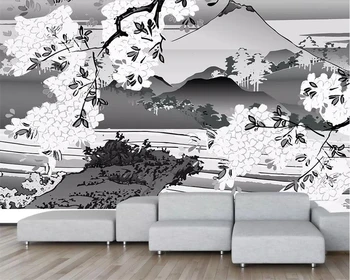 Beibehang Özel duvar kağıdı HD zarif Japon ukiyo-e klasik duvar TV arka plan duvar 3d oturma odası yatak odası 3d duvar kağıdı