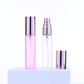 10ML 15ML Taşınabilir Perfumaria Doldurulabilir Cam Şişe Gül Altın Sprey, Boş Kozmetik Kapları atomizör şişe 10 ADET