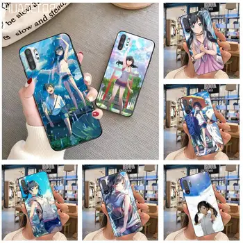 HUAGETOP Ayrışma Sizinle Anime Sevimli Telefon kılıfı İçin Samsung Galaxy Note20 ultra 7 8 9 10 Artı lite J7 J8 Artı 2018 Başbakan