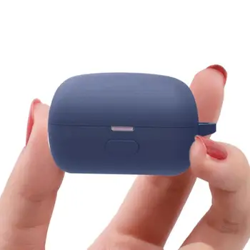 Düz Renk kulaklık kutusu Sony Bağlantı Tomurcukları WF-L900 - 2 Koruyucu Kapak Yıkanabilir Silikon Koruyucu Kulaklık Şarj Kutusu