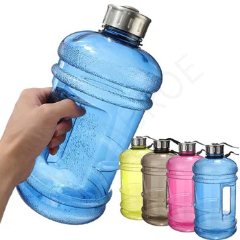 2.2 L Su Plastik Şişeler Büyük Kapasiteli Shaker Protein Spor Bpa Ücretsiz 1/2 Galon Gym Fitness İçme Sürahi Şişe Su Şişesi 5