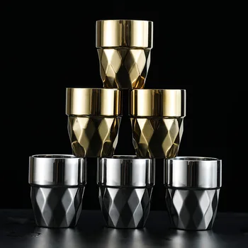 304 paslanmaz çelik çift katmanlı kupa içme kahve ev su bardağı bira kupası çocuk gargara fincan yaratıcı hediyeler