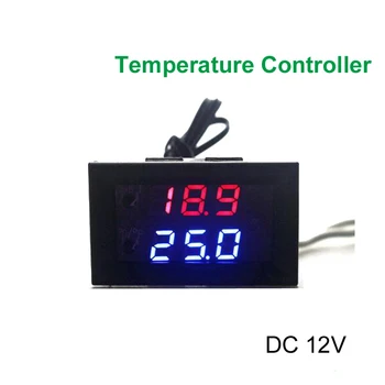 DC 12V 10A Mini Mikrobilgisayar Termostat Regülatörü Dijital Ayarlanabilir sıcaklık kontrol cihazı-50-110 Santigrat