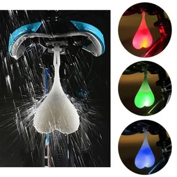Yaratıcı Bisiklet arka lambaları topları kuyruk silikon ışık su geçirmez gece bisiklet LED uyarı ışıkları bisiklet selesi arka yumurta lambası