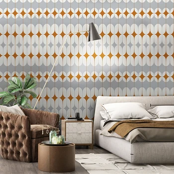 Iskandinav Renk Ekose Duvar Kağıdı Geometrik Kanepe TV Arka Plan Yatak Odası Oturma Odası Duvar Giyim Online Alışveriş Ünlü Duvar Kağıdı