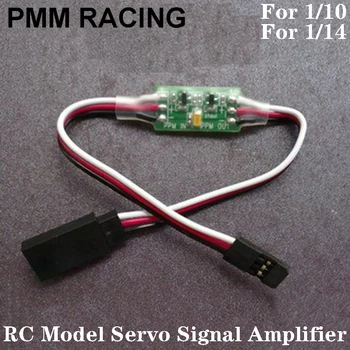 RC Model Servo sinyal amplifikatörü Anti-parazit Alıcı Çıkışı 1/10 RC Paletli Drift Kamyon TRX4 SCX10 1/14 SCANİA ACTROS