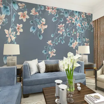 Modern Duvar Kağıdı Kuşlar çiçek Fotoğraf Duvar Kağıtları Oturma Odası Yatak Odası TV Arka Plan 3D duvar kağıdı Duvar Resimleri Özel Herhangi Bir Boyut