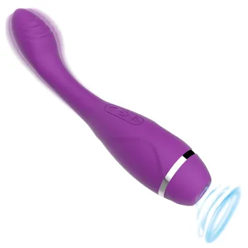 Klitoral Emme Yapay Penis Vibratör Değnek 2 in 1 G-spot Klitoris Stimülatörü Meme Klitoris Enayi Vajina Seks Oyuncakları Kadınlar İçin Yetişkinler 18