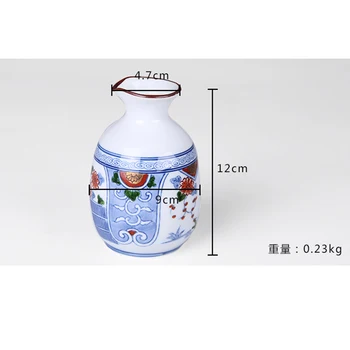 Japonya Ithal Yeni Varış Cep Şişesi Alkol Klasik Seramik Mini Drinkware şarap şişesi Porselen 300 ML Yaratıcı Zakka Tarzı 4