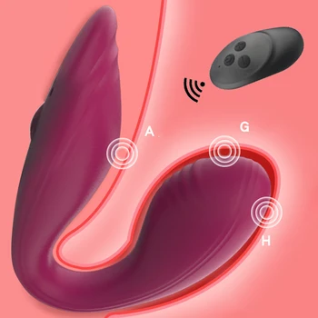 Kablosuz Vibratörler Çiftler İçin Yapay Penis G Noktası Silikon Stimülatörü Çift Vibratör Silikon Seks Oyuncakları Kadın İçin mastürbasyon için Seks Shop