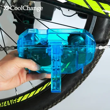 Coolchange Bisiklet Zinciri Temizleyici Açık Spor halkalı anahtarlık Yıkama Bisiklet Zinciri Temizleme Aracı Bisiklet Zinciri Fırça Ekipmanları 4