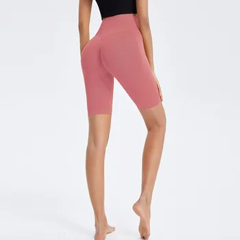 Kadınlar Yüksek Bel Yoga kısa pantolon Dikişsiz Karın Kontrol Yumuşak Tayt Egzersiz Tayt Push Up Koşu Koşu Elastik Pantolon