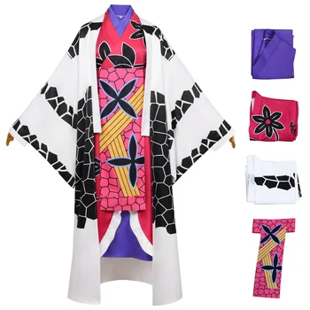 Iblis avcısı Daki Cosplay Kostüm Kimono Anime Kimetsu Hiçbir Yaiba Kıyafet Juuni Kitsuki Altıncı kadın Anime Kostüm