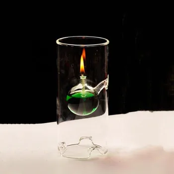 8 * 18 cm Küçük Boyutu Silindir Şekilli Cam gaz lambası Ev Dekorasyon Düğün Parti Canlı Prop Doğum Günü Arkadaş Favor Hediye El Sanatları