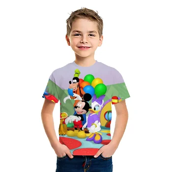 Mickey Mouse Clubhouse Disney çocuk Giyim Erkek kısa kollu tişört 2022 Yaz Yeni çocuk Üstleri Bebek Giysileri