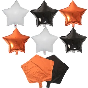 10 adet Cadılar Bayramı Yıldız Kalp Balonlar Globos Folyo Balonlar Yortusu Süslemeleri Parti Klasik Oyuncaklar Cadılar Bayramı Olay Parti Malzemeleri