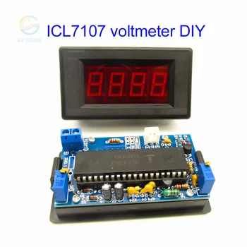 DIY Voltmetre Kitleri ICL7107 Dijital Ampermetre Voltmetre Kiti DIY Modülü DC 5V 35mA 70. 6x39mm 3 Sınıf Ölçüm Aralığı