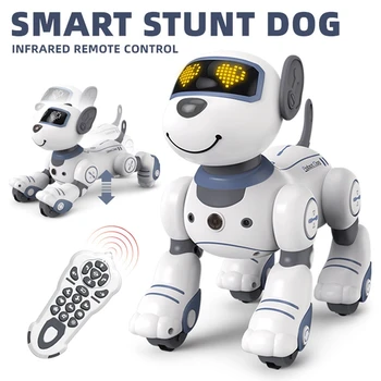 Çocuklar İçin Uzaktan Kumandalı Robot Köpek Oyuncak, RC Dublör Köpek Robot Oyuncaklar, Dans Eden Akıllı Robot Oyuncak, Mini Evcil Köpek Robotu 5