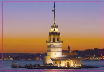 Dekorasyon Hediye Fotoğraf Mıknatıslar, Türkiye İstanbul Kiz Kulesi Metal Buzdolabı Mıknatısı 5586 Seyahat Hediyelik Eşya