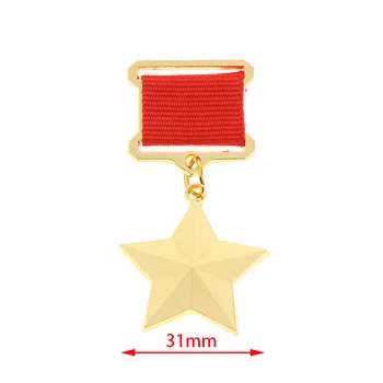 1 adet Rusya SSCB Rozeti Yaka İğneler Metal Rozet Madalya Hatıra Koleksiyonu Emek Yıldız 5