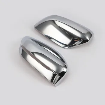 2 ADET Parlak Gümüş Dikiz Aynası ayar kapağı Dekoratif Sticker BMW 5 Serisi 2018 için G30 dikiz aynası Araba Aksesuarları