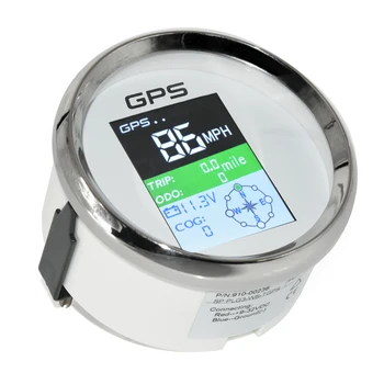 85MM Tekne Araba GPS Hız Göstergesi GPS Anten İle Motor Yat İçin TFT Ekran Su Geçirmez Kilometre Sayacı Ayarlanabilir Gezisi ODO COG Voltmetre 2