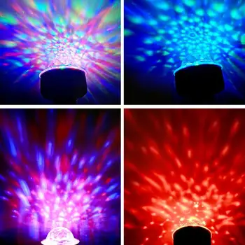 Araba Ortam ışığı Dj Rgb Mini Renkli Müzik Ses Arayüzü Led Parti Tatil Usb Gövde Atmosfer İç Dome Lamba W7x9 4