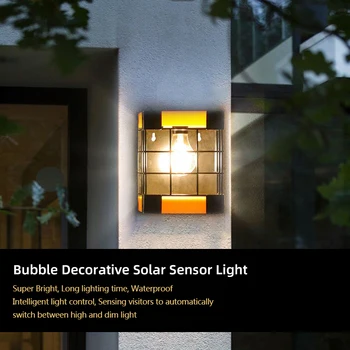 LED Bahçe Dekorasyon Açık Süper Parlak ışıklar Su Geçirmez Uzun Aydınlatma Süresi İçin Harici Solar Lamba Balkon Merdiven Duvar