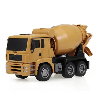 Huına 1333 1:18 2.4 g RC araba 6ch beton mikser mühendislik kamyon ışık ınşaat araç ToysFor çocuklar noel hediyesi