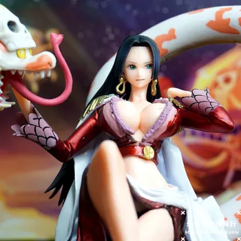 Tek Parça Heykelcik Anime Figürleri Yılan Prenses Boa Hancock Aksiyon Figürü Pvc Heykeli Koleksiyon Model Oyuncak doğum günü hediyesi 21cm 2