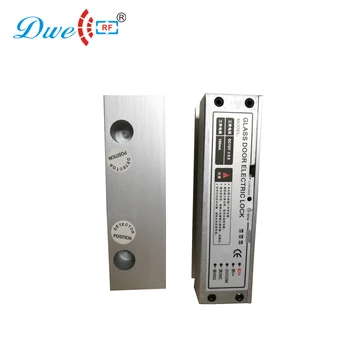DWE CC RF erişim kontrolü elektronik güvenlik kilidi elektrikli yuvarlak sürgü tamamen çerçevesiz cam kapı 0