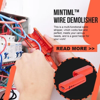 Tel Demolisher Mini Taşınabilir Stripper Crimper Pense Sıkma Aracı Kablo Sıyırma Tel Kesici Kesim Hattı Cep