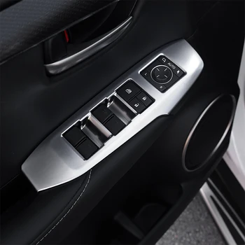 Lexus NX için 200 2015 2016 Araba-Styling ABS Plastik Kapı pencere camı Asansör Kontrol Anahtarı Paneli Araba Aksesuarları